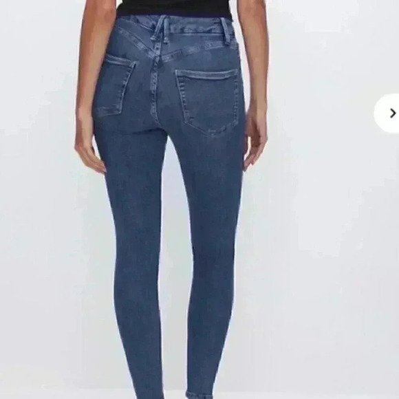 27" Good American‎ Good Waist Crop Blue Stretched Skinny Women's Jeans - Picture 2 of 11